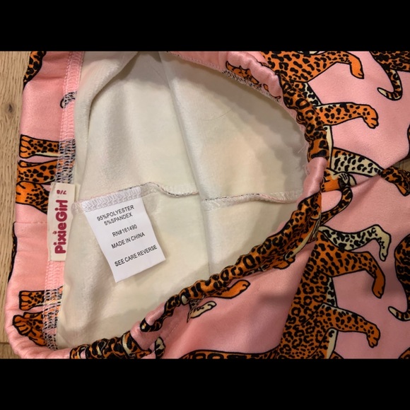 Girls fleece lined leggings - Picture 4 of 5